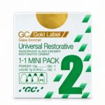 GC Gold Label 2 Restorative Glass Ionomer Cement - Mini Pack (10g Powder + 7g Liquid)