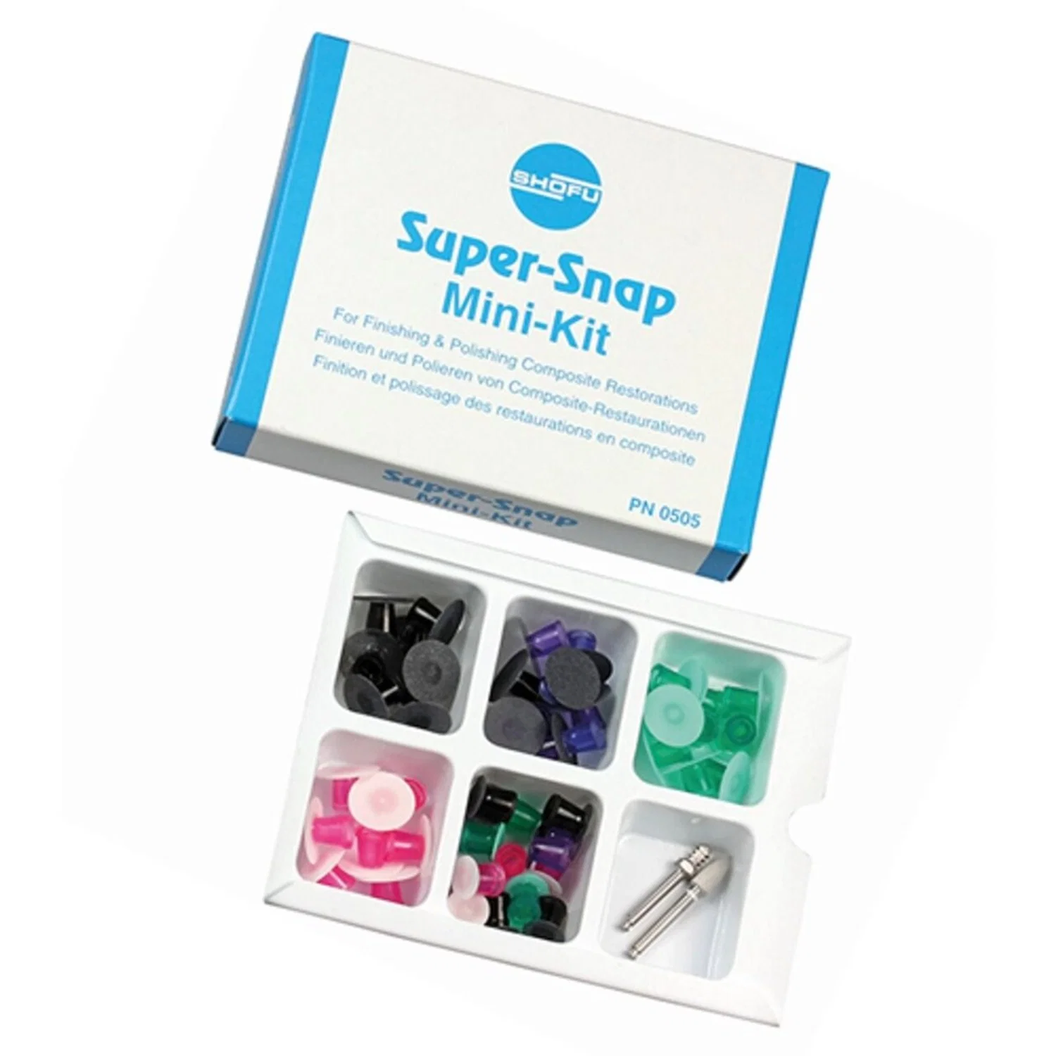 SHOFU Super-Snap Mini Kit – Composite Finishing & Polishing System (48 Discs Kit) - Image 2