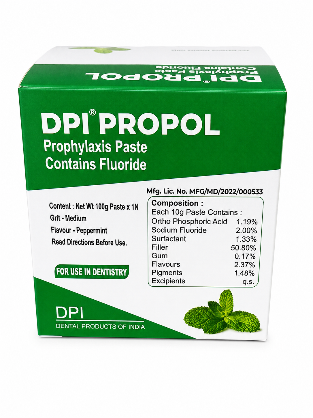 DPI Propol Fluoride Prophylaxis Paste